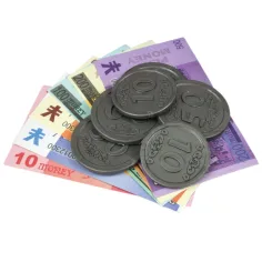 Růžová pokladna se světlem a zvukem, doplňky a hračkou penězi 24cm obrázek 6