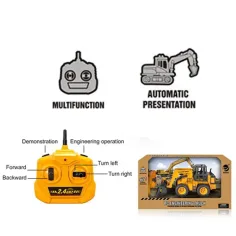 RC 2,4GHz dálkově ovládaný buldozer s 6 různými funkcemi ve velikosti 1/24. obrázek 2
