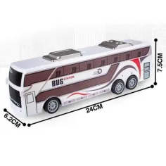 RC Dálkově ovládaný městský autobus s osvětlením 27MHz v měřítku 1/32, délka 25cm obrázek 4