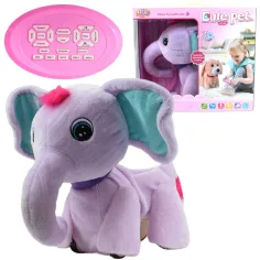 RC Roztomilé zvířátko: Dálkově ovládaný interaktivní plyšový slon s doplňky 2.4GHz 40cm obrázek 2