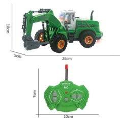 RC Truck zelený dálkově ovládaný pracovní stroj 1/30 27MHz obrázek 2