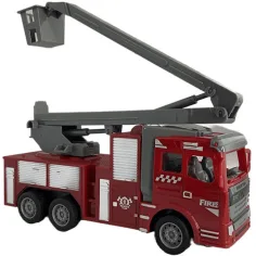 RC dálkově ovládaný hasičský vůz s výsuvnou plošinou v měřítku 1/30, 22 cm obrázek 3