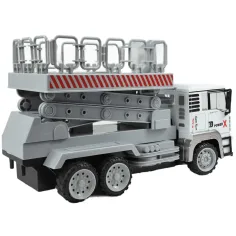 RC dálkově ovládaný kovový nákladní vůz s vysokozdvižnou plošinou s světelnými efekty 27MHz měřítko 1/12 32cm obrázek 3