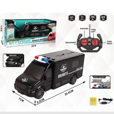 RC dálkově ovládaný peněžní autobus s efekty světla a zvuku v měřítku 1:18, 20 cm obrázek 4