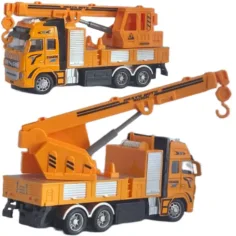 RC dálkově ovládaný stavební bagr nebo jeřáb s osvětlením ve dvou variantách 27MHz měřítko 1/36 20cm obrázek 9