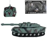 RC dálkově ovládaný terénní model tanku M1 Abrams s osvětlením a zvukem v měřítku 1/32, délka 23 cm.
