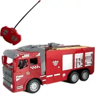 RC hasičské auto s efekty světel v měřítku 1/30.