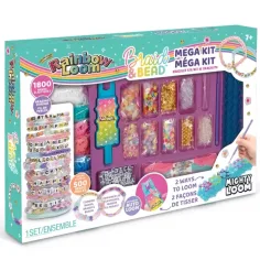 Rainbow Loom: Sada na výrobu obřích gumových náramků a navlékání korálků
