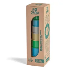 RePlay Recyklovaná 8dílná věžová stavebnice pohárků ve tvaru pyramidy obrázek 3