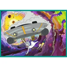 Rick a Morty Šílená dobrodružství 4x250dílné puzzle - Trefl obrázek 3