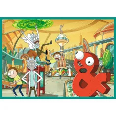 Rick a Morty Šílená dobrodružství 4x250dílné puzzle - Trefl obrázek 4