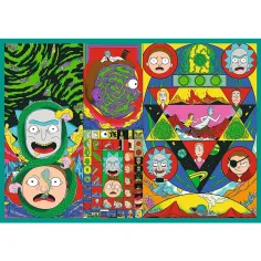 Rick a Morty Šílená dobrodružství 4x250dílné puzzle - Trefl obrázek 5