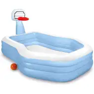 Rodinný bazén s košíkovou brankou 257x188x130cm