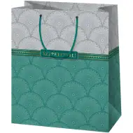 S láskou! Elegantní dárková taška obří velikosti se zlatou intarzií 33x15x44cm