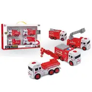 Sada 4 kusy montovatelných hasičských vozidel
