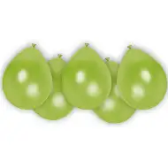 Sada 8 zelených latexových balónků