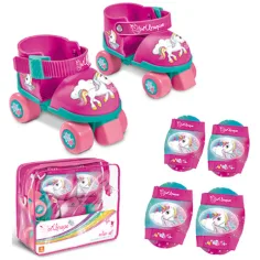 Sada jednorožcových kolečkových bruslí s ochranným vybavením - Mondo Toys