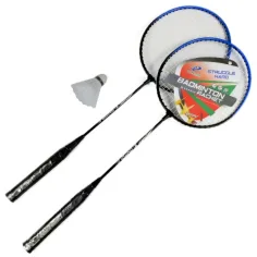 Sada kovových badmintonových raket s pouzdrem a míčkem obrázek 2