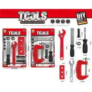 Sada nářadí pro kutily v červené barvě ve dvou variantách, 1 ks
