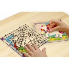 Sada na výrobu vitráží s motivem jednorožce - Melissa & Doug obrázek 3