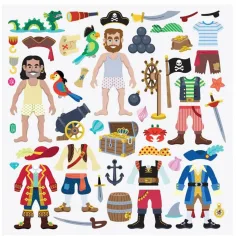 Sada nafukovacích pirátských samolepek - Melissa & Doug obrázek 2