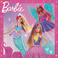 Sada papírových ubrousků Barbie – 2vrstvé, 33x33 cm, 20 ks