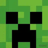 Sada papírových ubrousků Minecraft – 2vrstvé, 33x33 cm, 20 ks