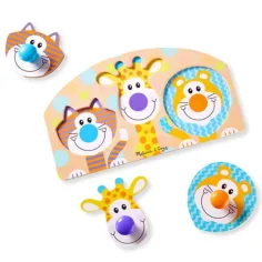Safari dřevěné puzzle s rukojetí - Melissa & Doug obrázek 3