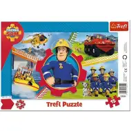 Sam hasič: Samův den 15dílné rámečkové puzzle - Trefl