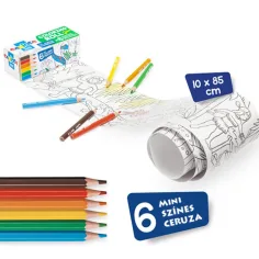 Samolepící mini barvicí válec s 6 mini tužkami - Carioca obrázek 2