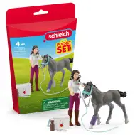 Schleich: Péče o koně s hříbětem Trakehner (42752)