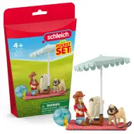 Schleich: Výlet Hannah a její mopslíka k jezeru herní set (42751)