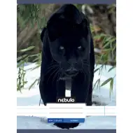 Sešit s linkovanými stránkami, zvířecí motiv - Vzorek černého pantera - sešit 81-32 A/4