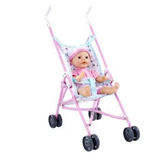 Skládací růžový kočárek - Simba Toys obrázek 2