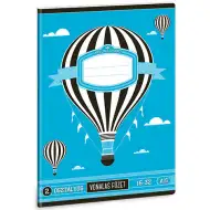 Školní sešit A5 s motivem horkovzdušného balónu, linkovaný, pro 2. třídu