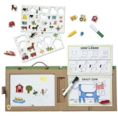 Smazatelná kreslící a magnetická sada farmy - Melissa & Doug obrázek 2