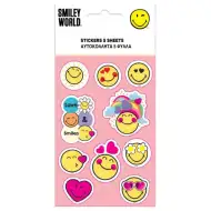 Smiley samolepící nálepky set 8x12cm, balení 5 ks