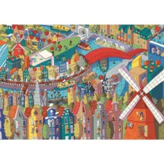 Sneaky Peekers: Amsterdam UFT puzzle 1000 kusů - Trefl obrázek 2