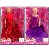 Sofi panenka v elegantních šatech s hřebenem ve 2 variantách.