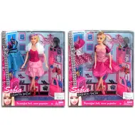 Sofia Fashion Show v bledě růžových šatech s kufříkem ve 2 variantách