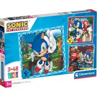 Sonic 3x48ks Supercolor puzzle - Clementoni