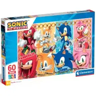 Sonic a přátelé 60dílné maxi supercolor puzzle - Clementoni
