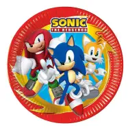 Sonic the Hedgehog 8ks papírový talíř set 23cm