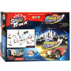 Speed Track 20ks závodní dráha s okruhem a autem na zpětný chod 1/64 obrázek 3