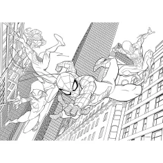 Spider-Man 2 v 1, 48dílné puzzle a omalovánka 35x25 cm - Lisciani obrázek 2