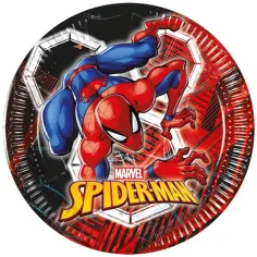Spider-Man 8dílná sada papírových talířů 20 cm