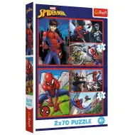 Spider-Man pavoučí příběhy 2x70dílné puzzle - Trefl