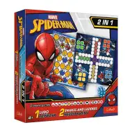 Spiderman 2 v 1 stolní hra: Kdo se naposledy směje? a Hadí a žebříky - Trefl