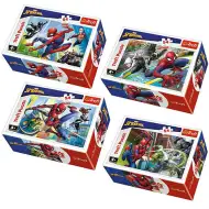 Spiderman v akci 54ks mini puzzle 4 druhy - Trefl