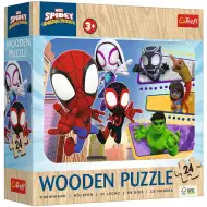 Spidey a jeho úžasní přátelé 24dílné dřevěné puzzle - Trefl